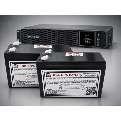 RBP0166 — комплект акумуляторів для ДБЖ CyberPower CP1600EIPFCRM2U (2 шт.)