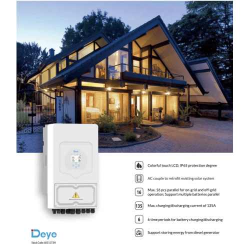 Гібридний інвертор Deye SUN-5K-SG03LP1-EU WiFi — енергонезалежність вашого дому