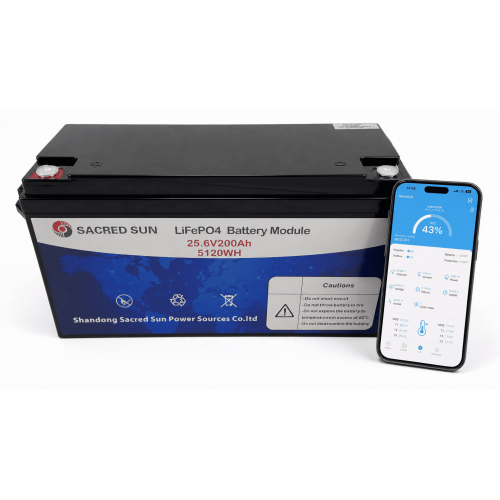 Акумулятор SCIFP24200 Sacred Sun SmartPower LiFePO4 25.6V 200Ah