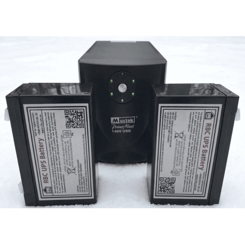 Комплект акумуляторів для Mustek PowerMust 1400 USB (Система 24V): Посилені батареї 9Ah