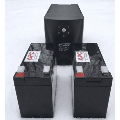 Комплект акумуляторів для Mustek PowerMust 1400 USB (Система 24V): Посилені батареї 9Ah